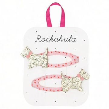 Rockahula Kids: spinki do włosów Spotty Scottie Dog
