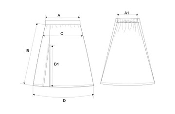 Moraj Svetlá vzdušná dámska sukňa Maxi s rozparkom 1600-003 Patt3 XL