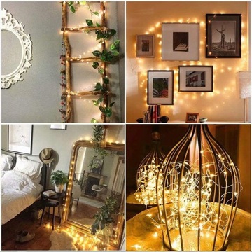 LAMPKI 10 LED DEKORACYJNY do dekoracji 10 szt świąteczne biały ciepły