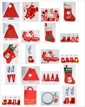 Рождественский футляр для столовых приборов Украшение рождественского подарка