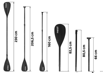 Складное весло для доски Neo-Sport SUP 230 см.