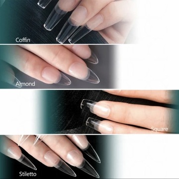 SOFT GEL Tips Типсы для наращивания гелевых ногтей Миндаль 120 шт.