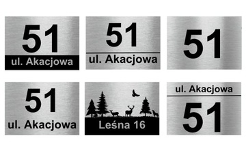 Адресная табличка НОМЕР ДОМА | 30х20см | перманентная УФ-печать | самоклеящийся