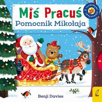 Miś Pracuś Pomocnik Mikołaja ruchome elementy - DK