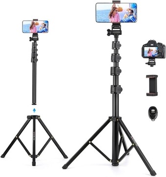 STATYW DO TELEFONU TRIPOD REGULOWANY 1,73 M ZESTAW UCHWYT PILOT ETUI VICTIV