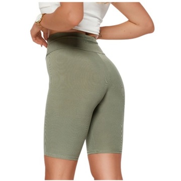 KOLARKI w PASKI Wysoki Stan LEGGINSY BAMBUSOWE S/M
