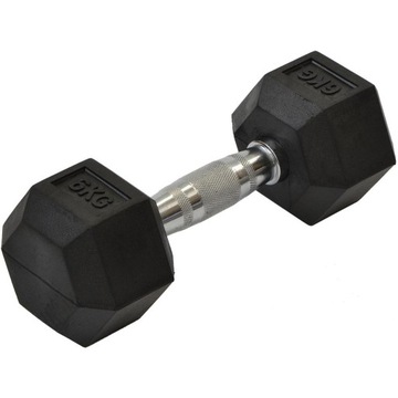 HANTLA Gumowa HEX 6 kg sztangielka ENERO FIT