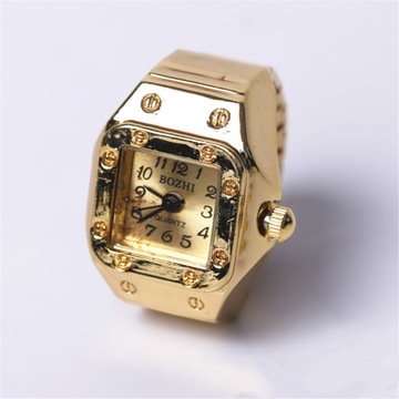 Creative anillos Finger Ring Watch Punk Mini