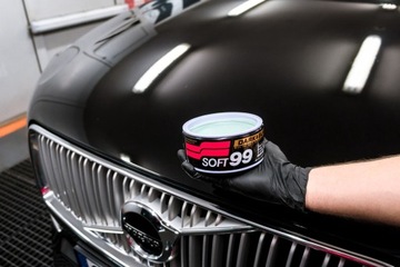 Автомобильный воск Dark & ​​Black Wax с гидрофобным покрытием 300 г SOFT99