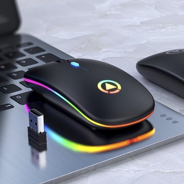 БЕСПРОВОДНАЯ МЫШЬ BT ДЛЯ НОУТБУКОВ RGB ИГРОВОГО ПК с BLUETOOTH