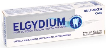 Elgydium Brilliance pasta do zębów PRZEBARWIENIA