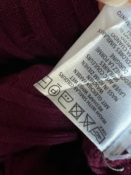 Свитер GANT 2 XL сливовый/кабели/3128n