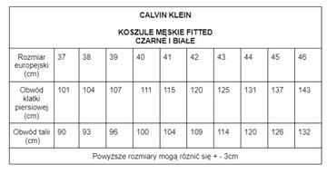 CALVIN KLEIN KOSZULA biała męska fitted Twil 44