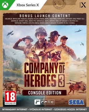 Выпуск игры для консолей Company of Heroes 3 STEELBOOK PL XSX