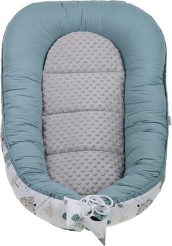 НАБОР ДЕТСКОГО КОКОНА NEST MINKY PIECE XXL BABYMAM, 7 ЭЛЕМЕНТОВ.