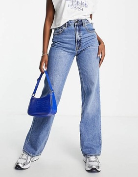 STRADIVARIUS NIEBIESKIE PROSTE JEANSY (30)