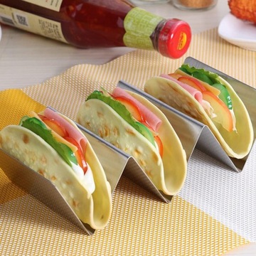 UCHWYT STOJAK SERWOWANIA TACOS PRZEKĄSEK STALOWY