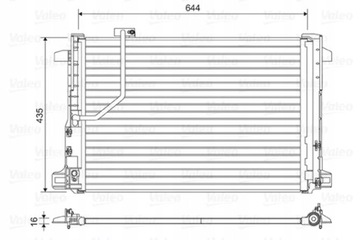 CHLADIČ KLIMA MB W204 /VALEO/