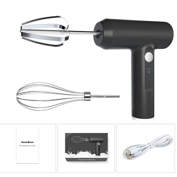 3 УРОВНЯ СКОРОСТИ, ЭЛЕКТРИЧЕСКИЙ ВЕНЧИК ДЛЯ ОЧИСТКИ ЯИЦ, ТЕСТО USB