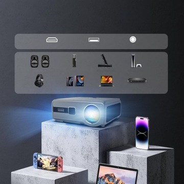 Проектор Проектор 30000 лм WiFi Android Google TV FULL HD 4K Светодиодный автофокус