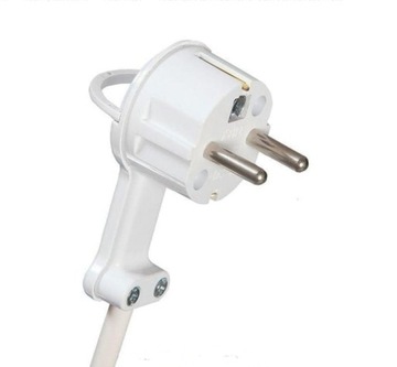 WTYCZKA KĄTOWA ULTRA PŁASKA 16A 2P+Z Z UCHWYTEM