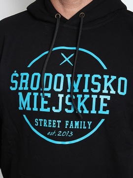 BLUZA ŚRODOWISKO MIEJSKIE 'THEME BLACK BLUE r. XL