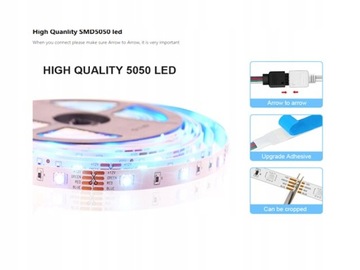 КОМПЛЕКТ МУЗЫКИ LED RGB 5050 30M СВЕТОДИОДНАЯ ЛАМПА