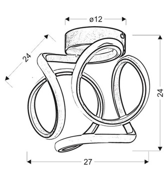 НАСТЕННЫЙ СВЕТИЛЬНИК DOUGLAS 11W LED КОРИЧНЕВЫЙ 4000K APETI