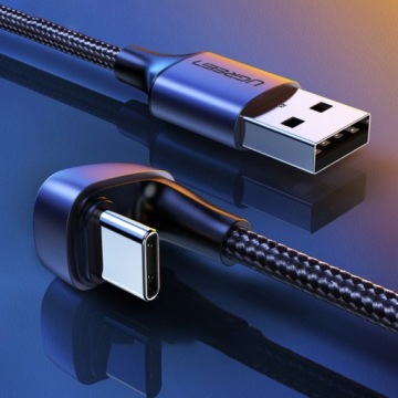Кабель Ugreen USB Type C, 1 м — быстрая зарядка, 18 Вт