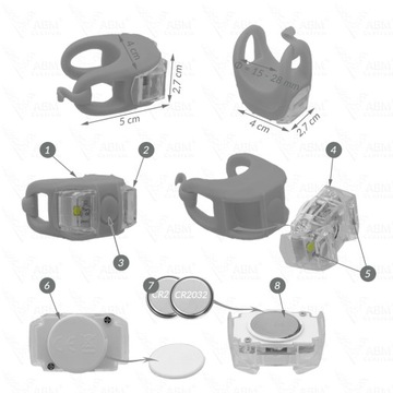 СВЕТОДИОДНЫЕ ПЕРЕДНИЕ ВЕЛОСИПЕДНЫЕ ФОНАРИ СИЛИКОНОВЫЕ