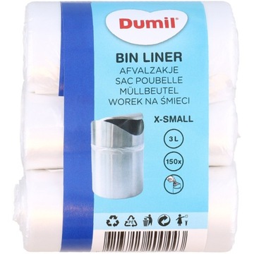 WORKI NA ŚMIECI DUMIL 3L 3X50SZT