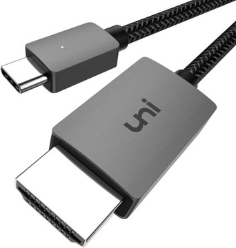 Kabel UNI UNIHDM01-30 HDMI - USB typ C 1,8 m