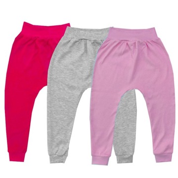 Spodnie do body 92 cm 3 szt BASIC girl
