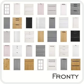 FRONTY MEBLOWE LAKIEROWANE KUCHENNE FREZOWANY MDF