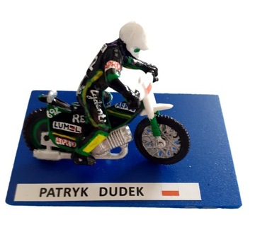 Figurka żużlowca Patryk Dudek biały kask