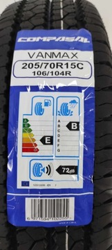 АВТОБУС 205/70R15C COMPASAL VANMAX 106/104R