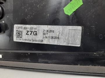 AUDI A3 8V SPORTBACK СПОЙЛЕР СПОЙЛЕР КРЫШКИ БАГАЖНИКА LZ7G ОТЛИЧНОЕ СОСТОЯНИЕ