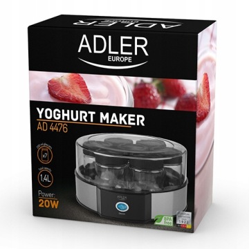 ДОМАШНЯЯ ЙОГУРТОВАРА 1,4 л, 7 БАНК ADLER