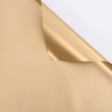 Folia florystyczna Złota metallic o papier do kwiatów 11,5m x 58cm - OUTLET