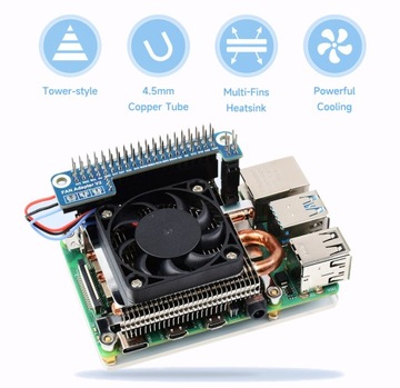 Ультратонкий кулер для Raspberry Pi 4B