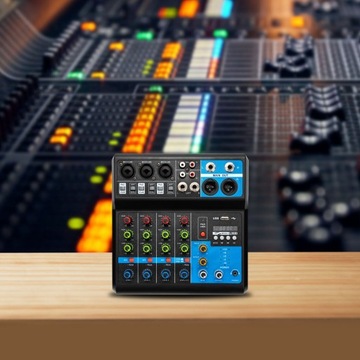 5-канальный микшер 5 Вт, 220 В, 20 Гц-20 кГц, Bluetooth-микшер, USB-соединение