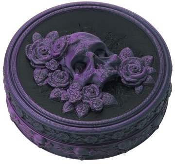 Memento mori - магнитный контейнер для кубиков РПГ - коробка/органайзер/футляр D