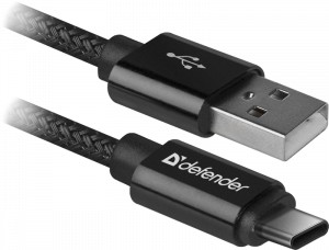 Kabel USB C DEFENDER 1m USB typ C 2.1A