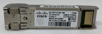 Moduł optyczny Cisco SFP+ 8Gb/s LC-LC 10-2418-01