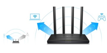 TP-LINK ARCHER C6 5 ГГц ГИГАБИТНЫЙ WIFI-РОУТЕР 1200 МБ/с
