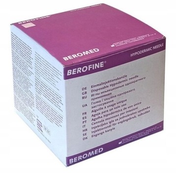 Igły iniekcyjne Berofine 23G 0.6x30mm 100 szt.