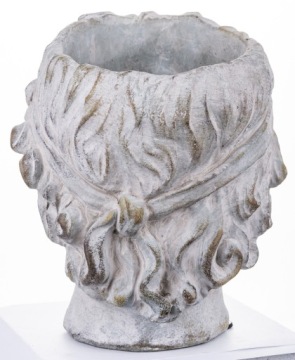 ЦВЕТОЧНЫЙ ГОРШОК ЛИЦЕВАЯ ГОЛОВКА БЕТОННАЯ ЦВЕТОЧНАЯ КРЫШКА