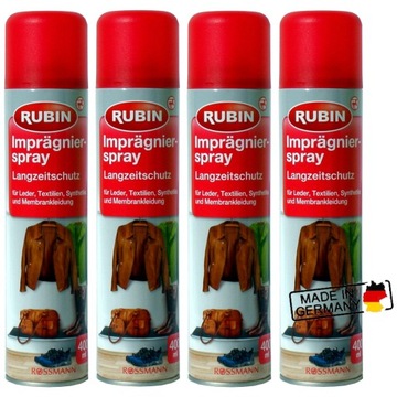 Impregnat Rubin 4 x 400ml do butów kurtek membran