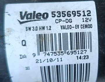 CITROEN C5 III 11R MOTOREK STĚRAČE PRAVÝ PŘEDNÍ 53569512