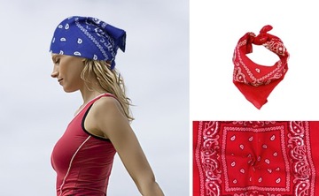 BANDAMKA BANDANA CHUSTKA CHUSTA BANDAMA 54CM 6 SZT.